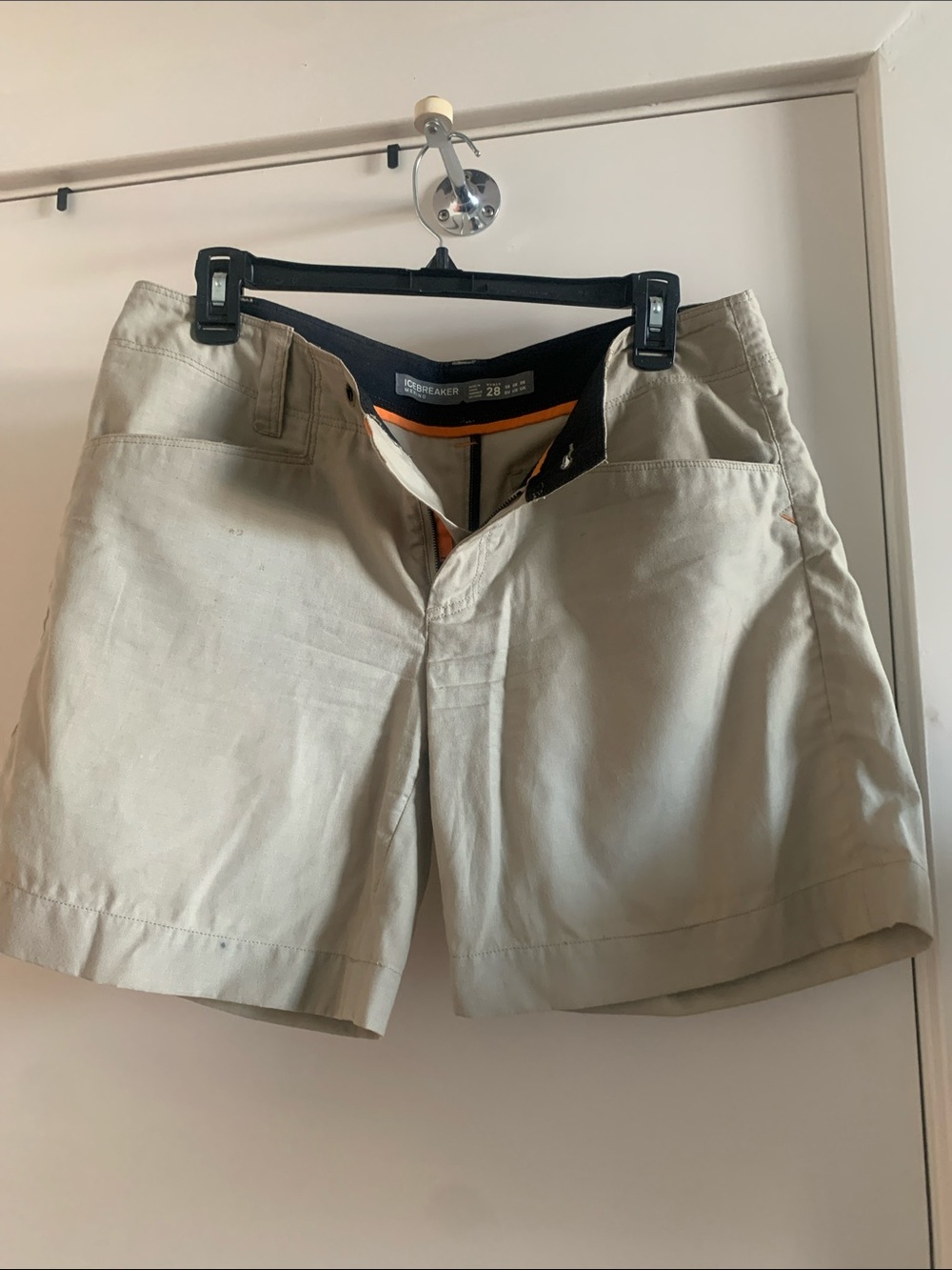 Icebreaker Beige women’s Casual Shorts, size 28